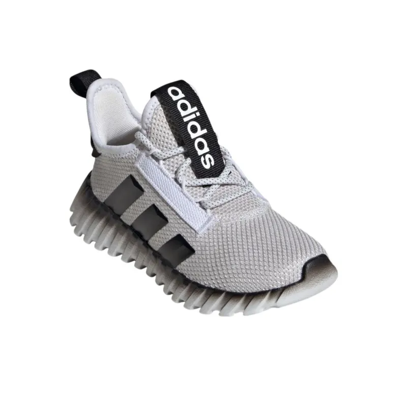 Adidas Kaptir Flow Anti Slip Wear Resistant Low Top Kids Lifestyle Shoes White/Black Teenagers-2