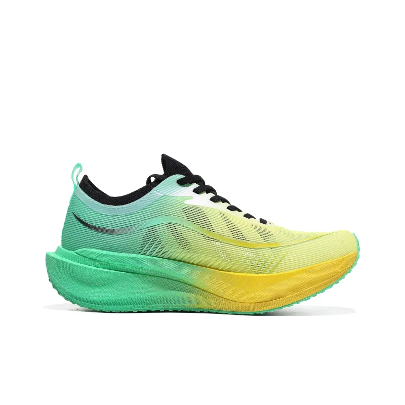 Speed Joy Run Cushioning Anti-Slip And Wear-Resistant Low-Top Carbon Plate Marathon Running Shoes Men's Green Yellow-1
