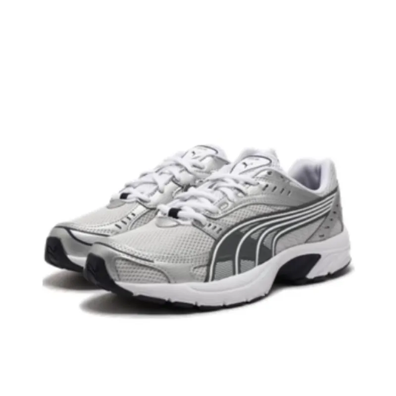 PUMA Axis Anti Slip Wear Resistant Low Top Casual Running Shoes Unisex Gray-2