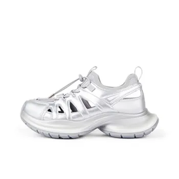 TOOMANYSHOES Modern Human Figure Low Top Chunky Sneakers Women's