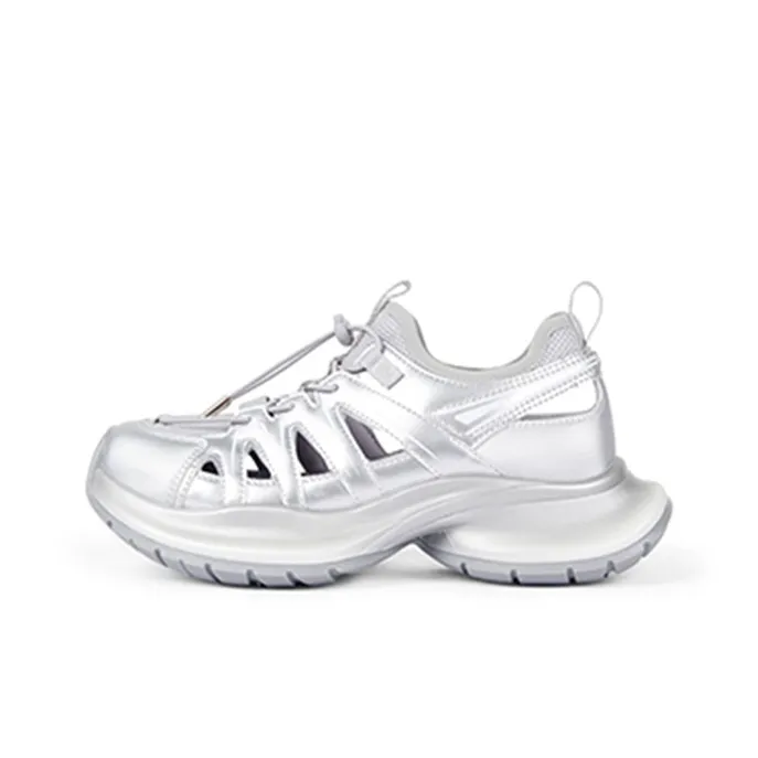 TOOMANYSHOES Modern Human Figure Low-Top Chunky Sneakers Women's-0
