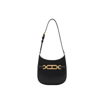 TF Leather Shoulder Bag Mini Women's Black