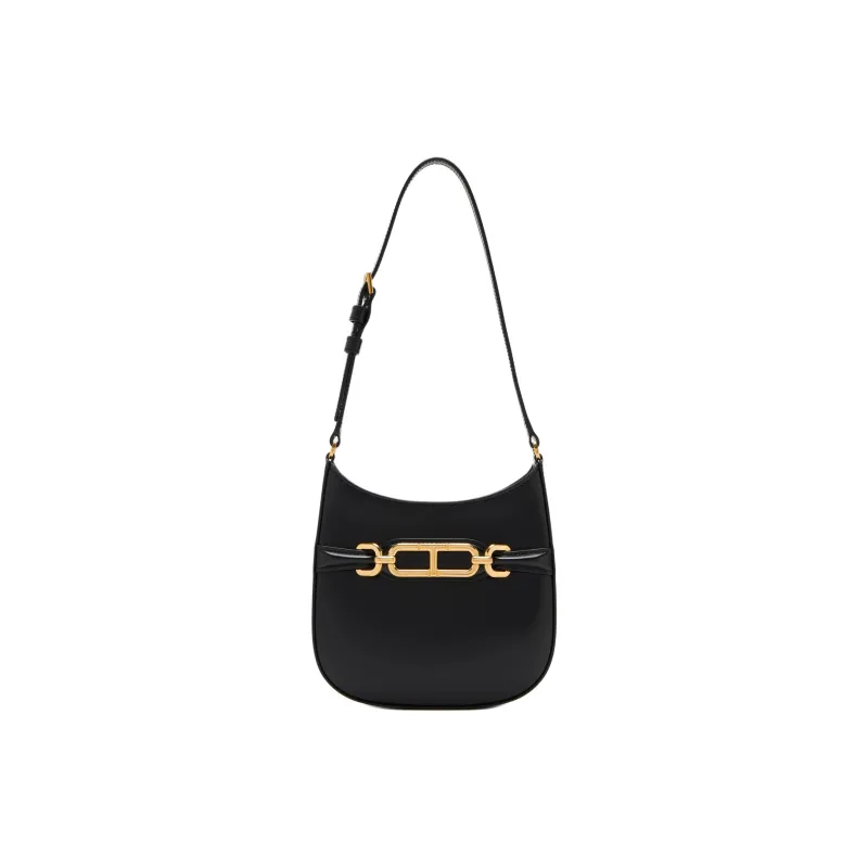 TF Leather Shoulder Bag Mini Women's Black-0