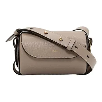 Chloe Chloé Bags Cow Leather Shoulder Bag Mini Women's Gray