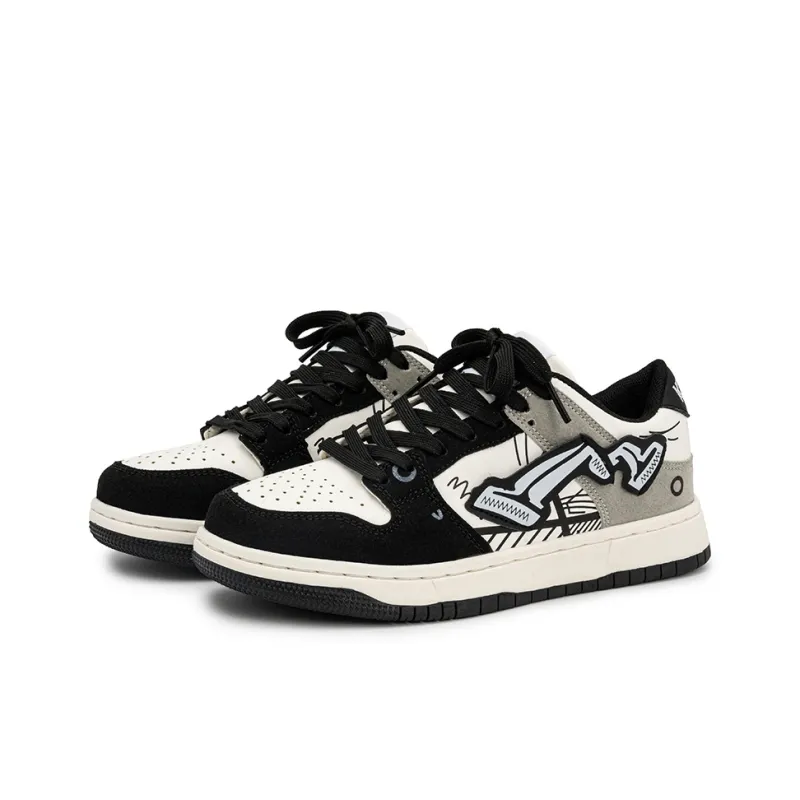 WELKIN&WZWJ Anti-Slip And Wear-Resistant Lightweight Height Increasing Low-Top Skateboard Shoes Unisex-13