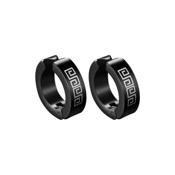 May10th Titanium Steel Clip On Earrings Men's