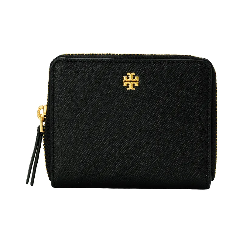 TORY BURCH Leather Wallet Mini Women's Black-0