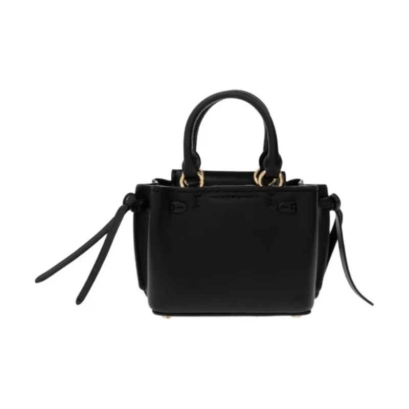 MICHAEL KORS Hamilton Legacy Cow Leather Small Square Bag One Shoulder Handbag Crossbody Bag Mini Women's Black-2