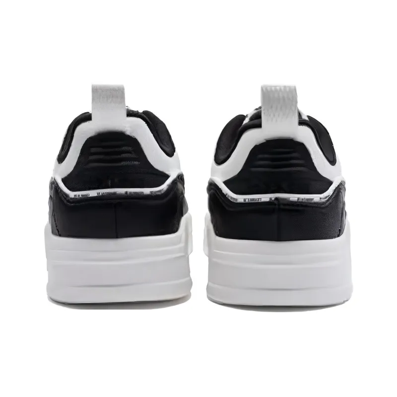 XTEP Low Top Skateboard Shoes Women's Black White-2