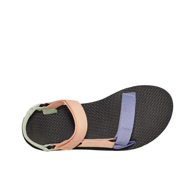 Teva Beach Sandals Women's Beige Green Purple-3