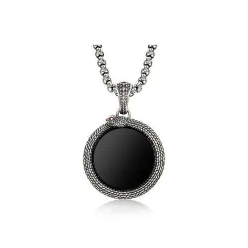 IDEAGEMER Agate Necklaces Men's
