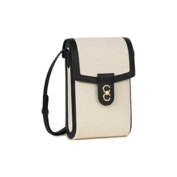 CAFUNE Cotton Canvas Shoulder Bag Crossbody Bag Women's Beige