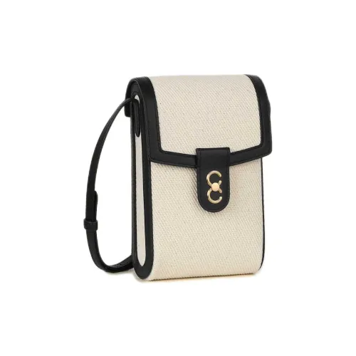CAFUNE Cotton Canvas Shoulder Bag Crossbody Bag Women's Beige