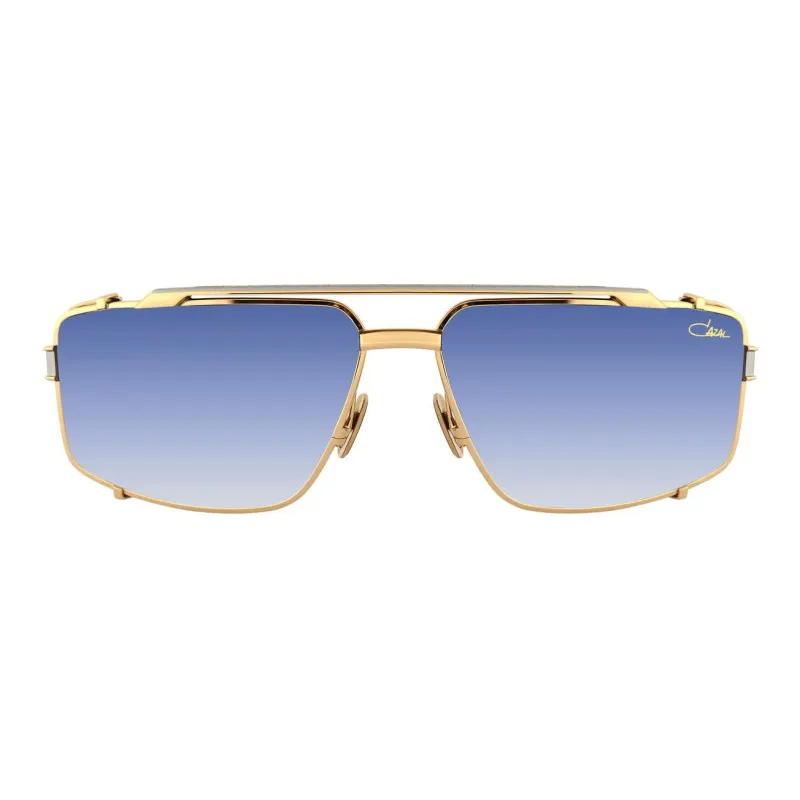 CAZAL Titanium Aviator Sunglasses Unisex Gold-1