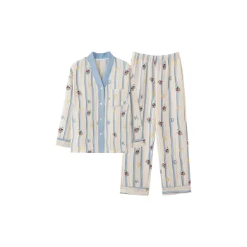 WANANNI Pajama Set Women's Light Blue