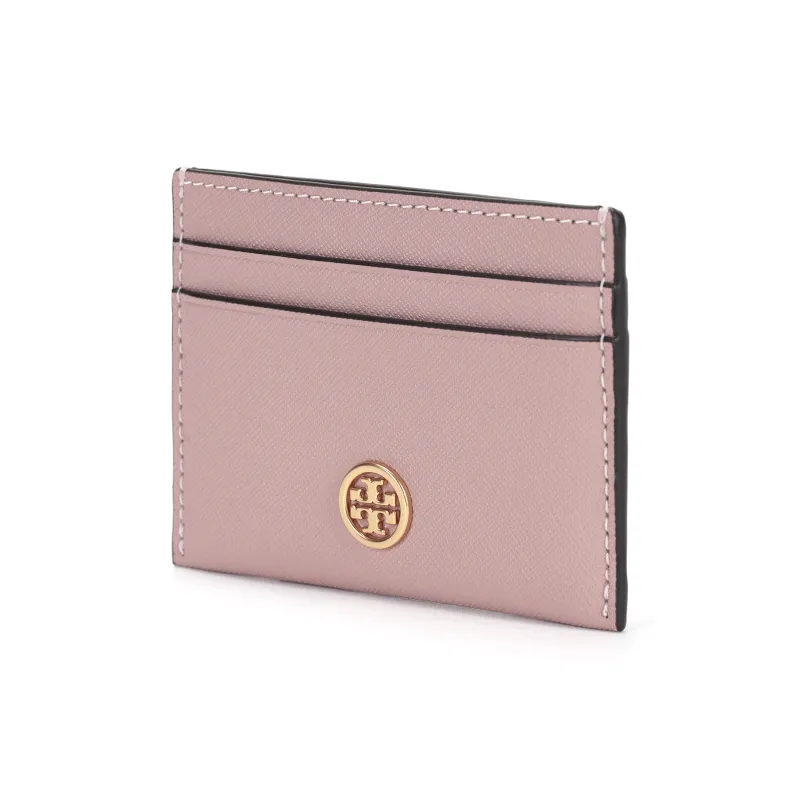 TORY BURCH Cow Leather Card Holder Women's Pink-1