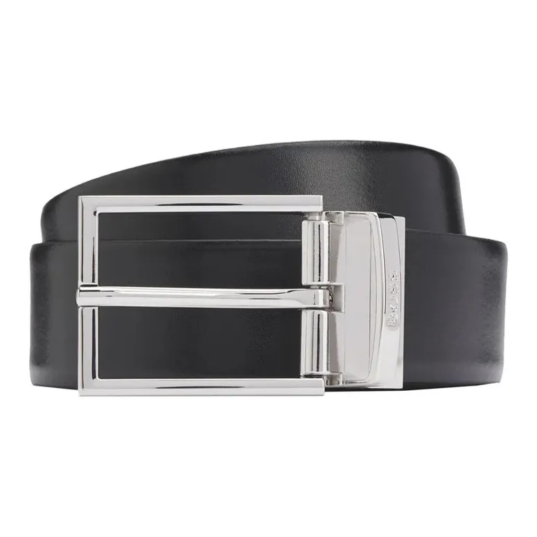 HUGO BOSS Leather Leather Belts Men's Black  -0