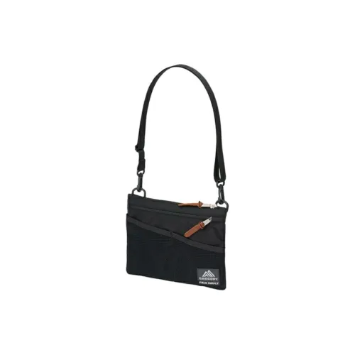 GREGORY Nylon Portable Crossbody Bag, Shoulder Bag Regular Unisex Black