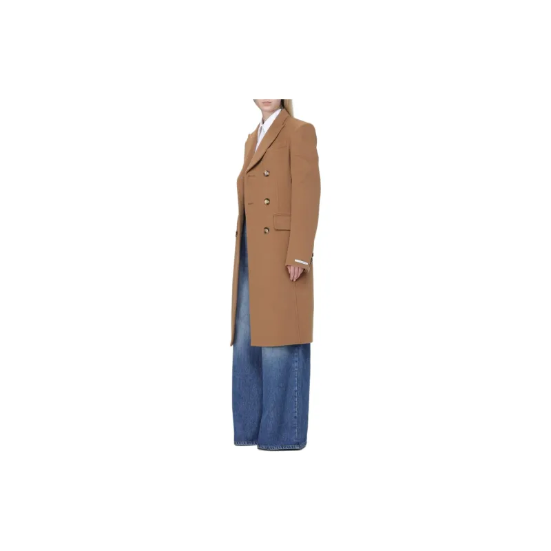 SportMax Double Breasted Long Sleeved Coat-2