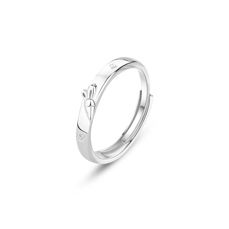 SUCH NICE S999 Fine Silver Rings Unisex-5
