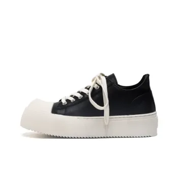 CHERRY&KALIKA Anti Slip Wear Resistant Lightweight Breathable Height Increasing Low Top Skateboard Shoes Unisex Black