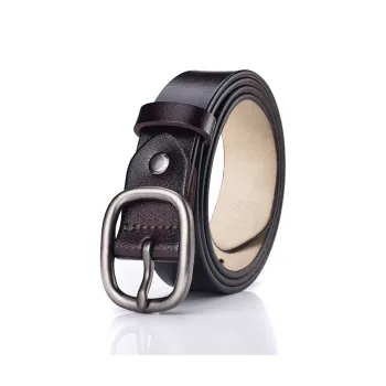 BAIJUAN Alloy Leather Belts Unisex Width 2.8CM