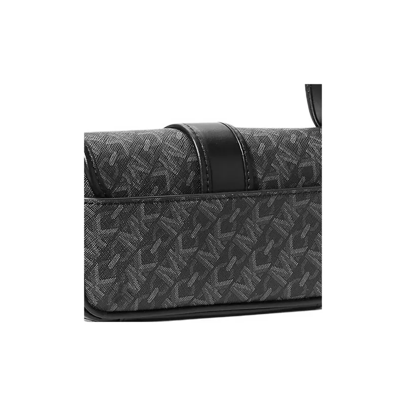 MICHAEL KORS Coated Canvas One Shoulder Handbag Extra Small Women's Black-4