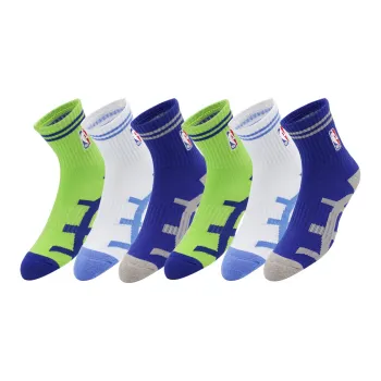 NBA Mid Calf Socks Men's 6 Pack