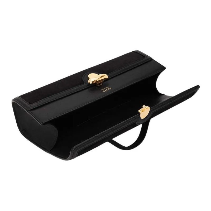 SAVETTE Calfskin Handbag Women's Black-2