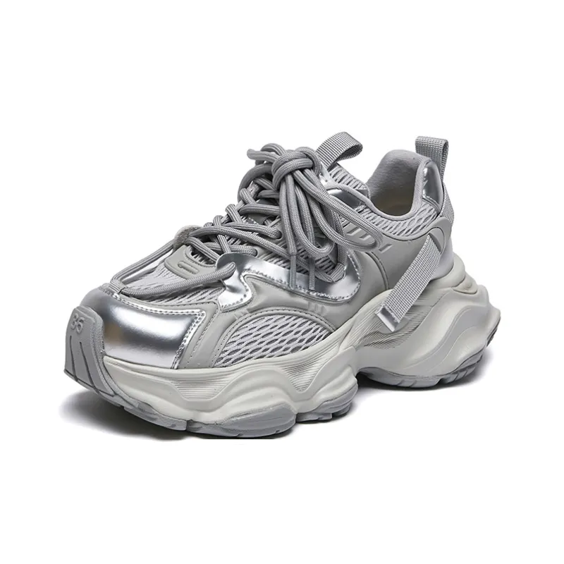 Ruomini Lightweight Height Increasing Low-Top Chunky Sneakers Women's-0