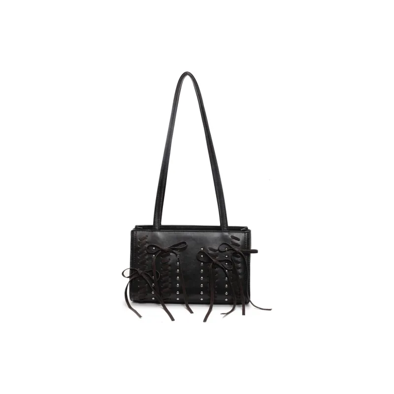 Yalu PU Shoulder Bag Regular Women's Black/Khaki/Brown/Coffee-1