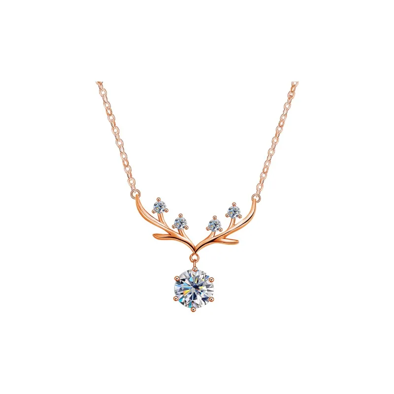 KEMLAIDA S925 Silver Necklaces Women's Silver White/Rose Gold-0