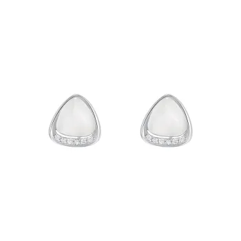 Hi There Glass Cat Eye Stud Earrings Women's