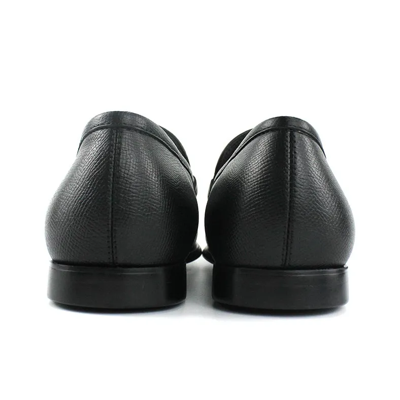 MYFULER Men's Casual Shoes Men's Black-4