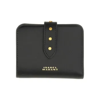 ISABEL MARANT Cow Leather Wallet Women's Black
