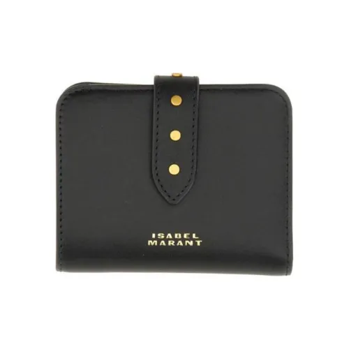 ISABEL MARANT Cow Leather Wallet Women's Black