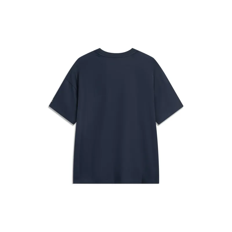 LiNing Sports Life Collection T Shirt Women's Outer Space Blue-1