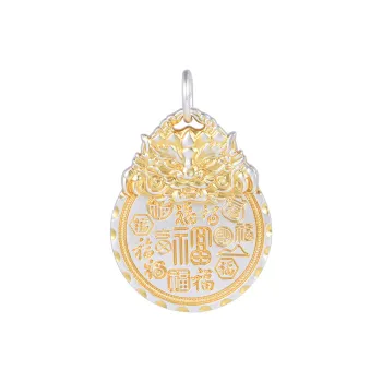 JINLUWANG 999 Fine Silver Foot Silver Pendants Unisex