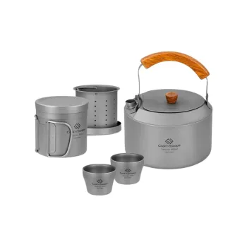 KingCamp Outdoor Water Equipment 900ml 300ml 45ml Camping Pure Titanium