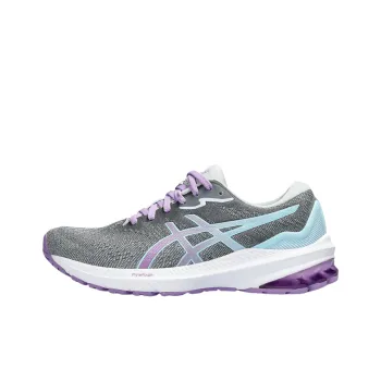 Asics GT 1000 11 Slip Resistant And Breathable Low Top Running Shoes Women's Gray Purple