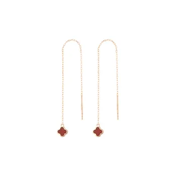 Schloney 18K Gold Drop Earrings Women's