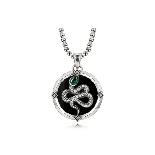 IDEAGEMER Agate Necklaces Men's