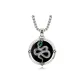 Sterling Silver Flying Snake Pendant+Steel Chain