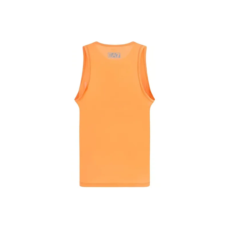 EMPORIO ARMANI EA7 SS23 Tank Top Men's Bright Orange-1