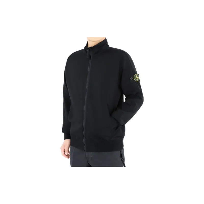 STONE ISLAND High Neck Zip Up Jacket-3