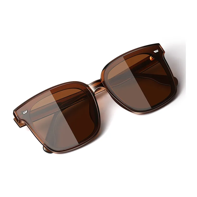 VEGOOS Plate Frame Square Sunglasses Unisex-17