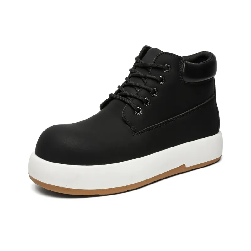 Chi Wolf Short Martin Boot Men's Black-1