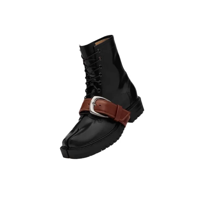 Maison Margiela Tabi Short Martin Boot 3cm Men's Black-1