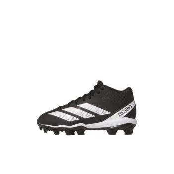 Adidas ADIZERO IMPACT.2 Anti Slip Wear Resistant Mid Top Kids' Soccer Shoes Black White Kids'