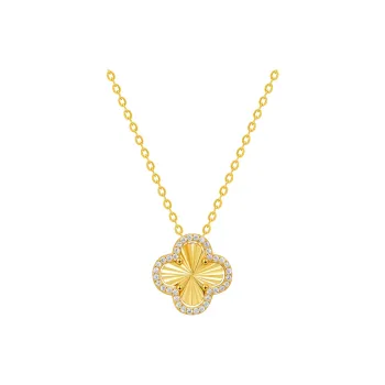 MITHAOL KUSC 925 Sterling Silver 18K Gold Plated Necklaces Women's
